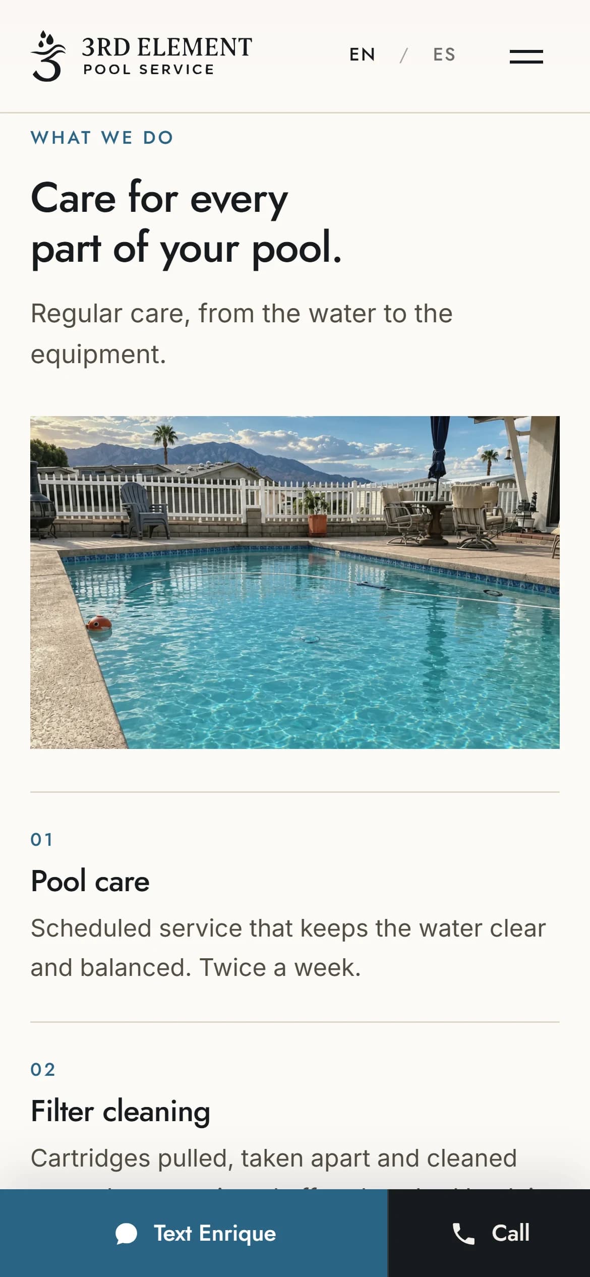 Services on mobile