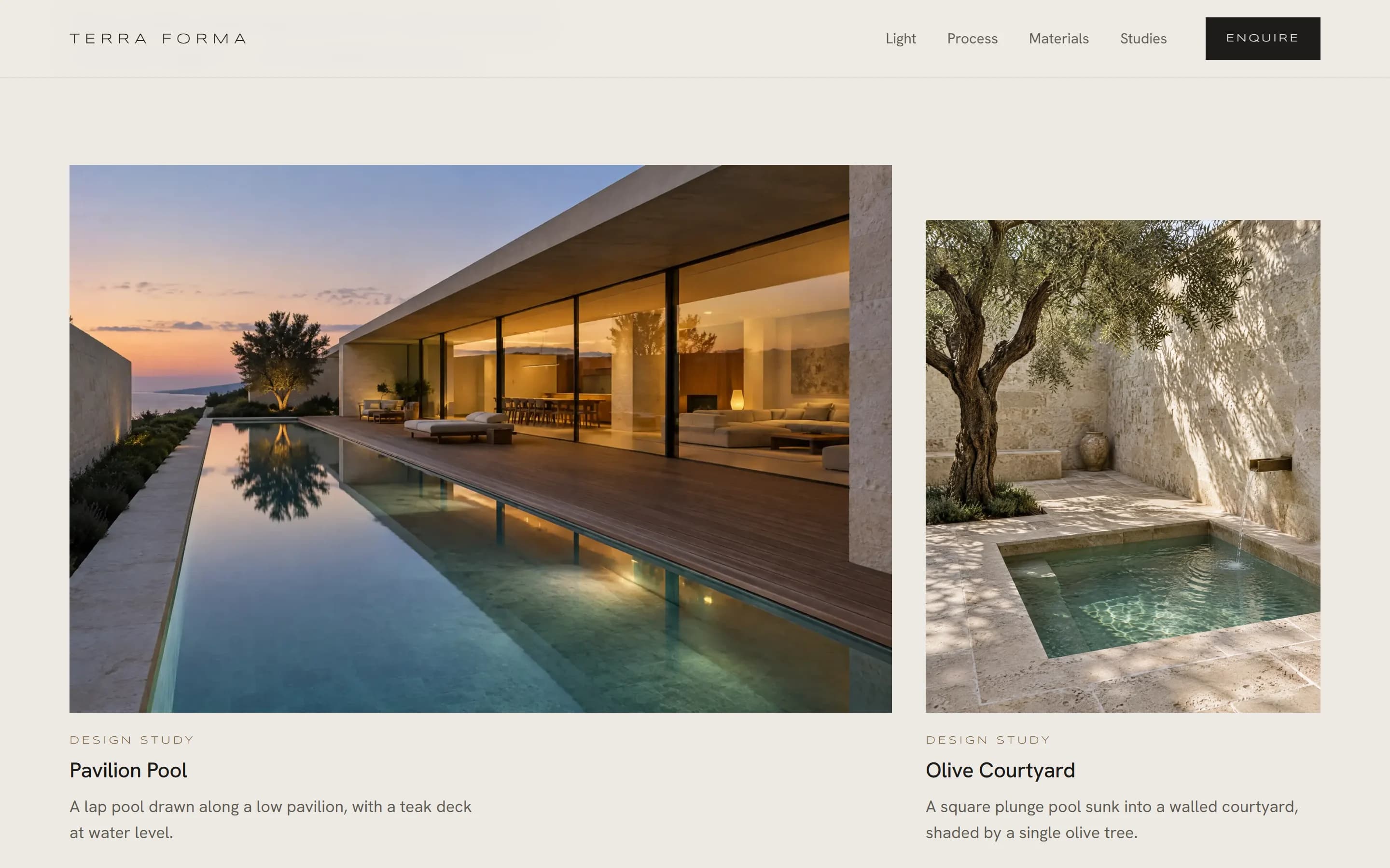 Design studies presented as concept imagery